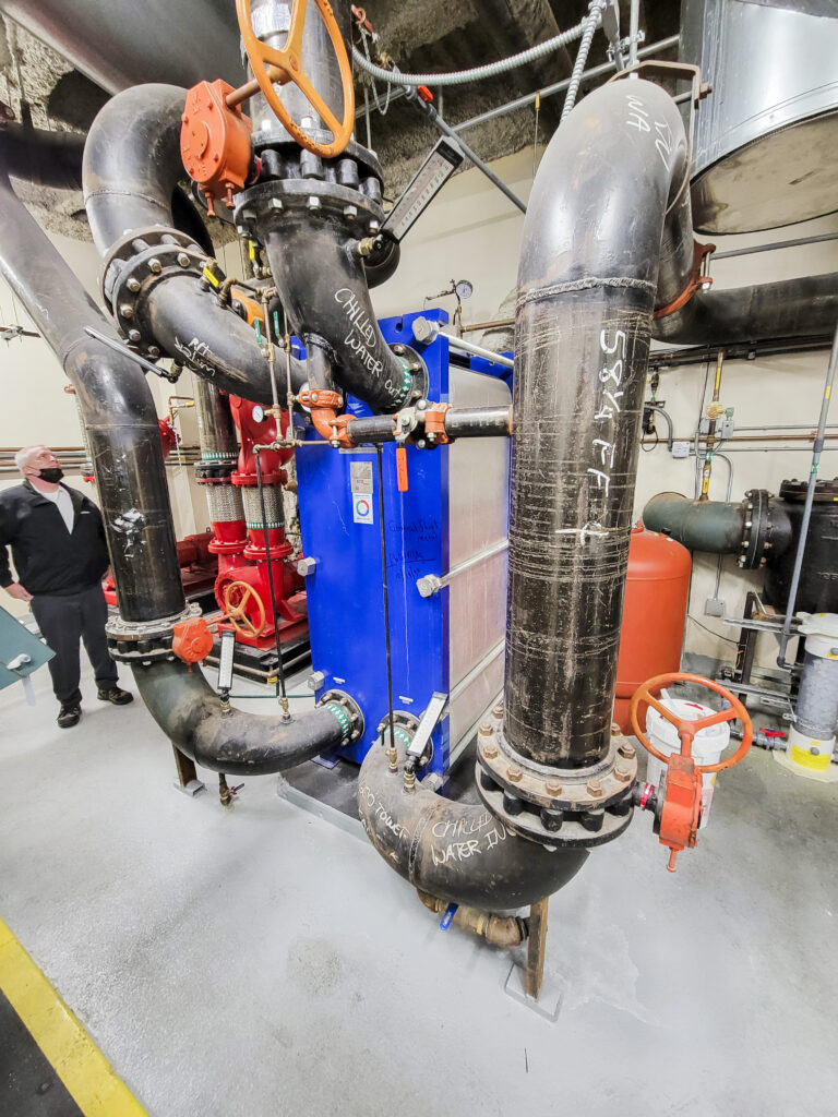 Chiller,geothermal piping